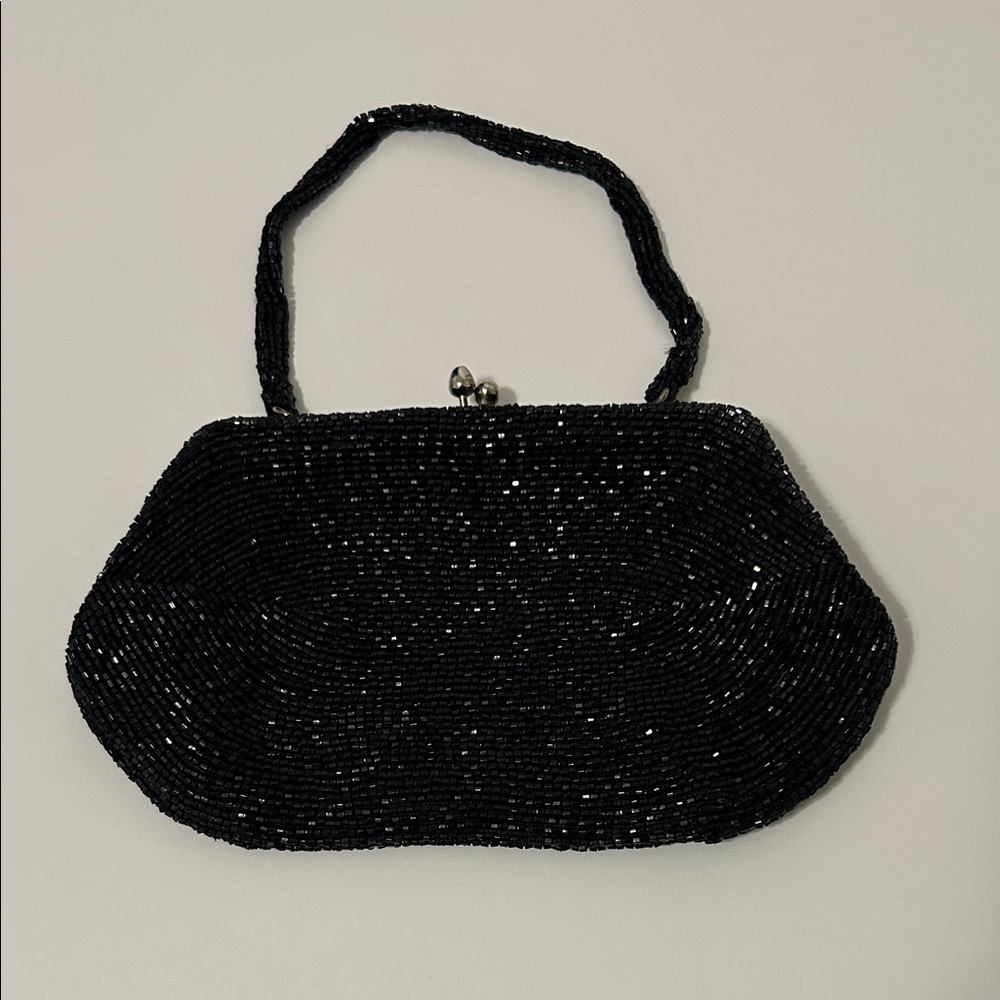 Vintage Mini Evening Beaded Clutch Purse